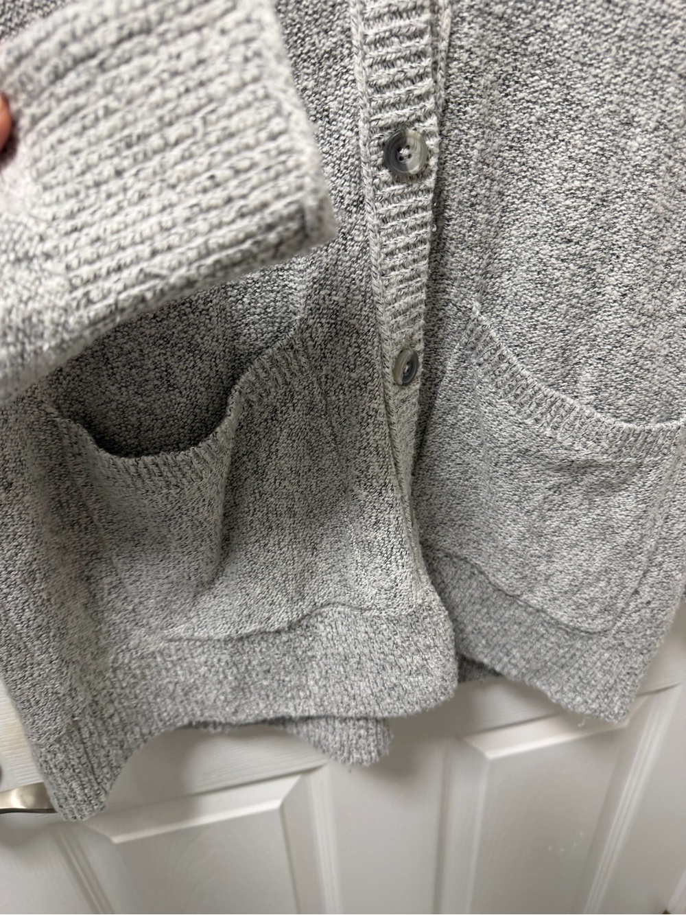 Vintage Abercrombie & Fitch Long Cardigan – Gray | Size L - Picture 8 of 8